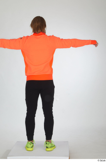 Erling black tracksuit dressed orange long sleeve t shirt sports…